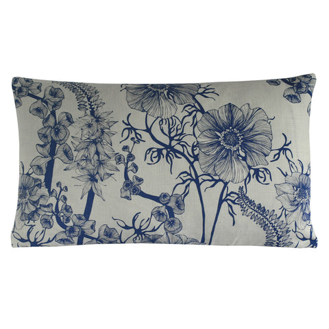 Summer Garden Violet Blue, Cushion Long