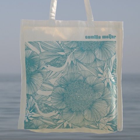 Victoria Tropical Blue, Canvas Bag