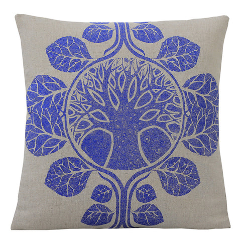 The Tree of Life Blue, Cushion