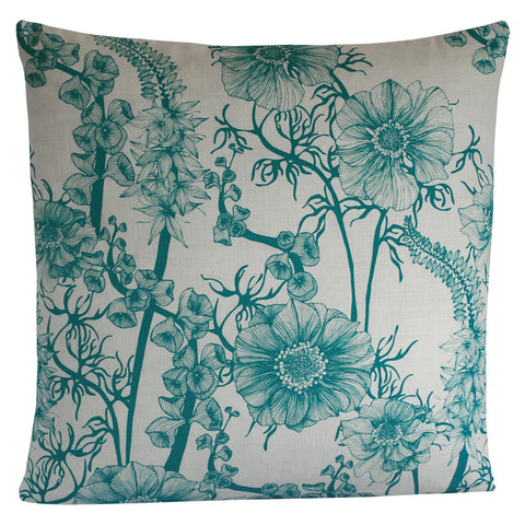 Summer Garden Aqua Green, Cushion Grand