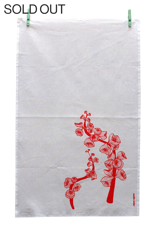 Trumpet Flower, Tea Towel